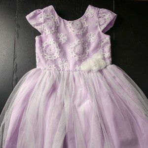 Lavender Lacy Girls Dress